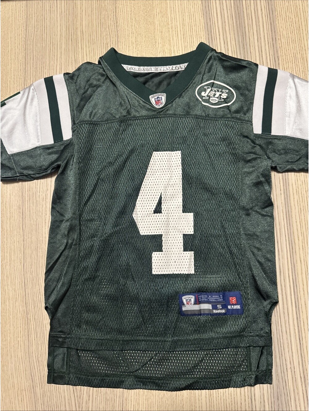 Reebok Brett Favre #4 New York Jets Youth Size S On-Field Jersey